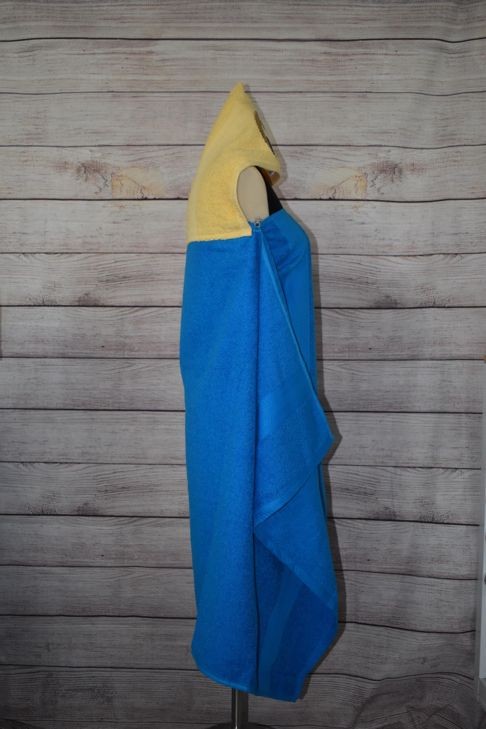Sloth Hooded Towel, Personalized Free, Unique Gift, Bath Towel, Pool Towel, Beach Towel, Child Towel - Thumbnail 3