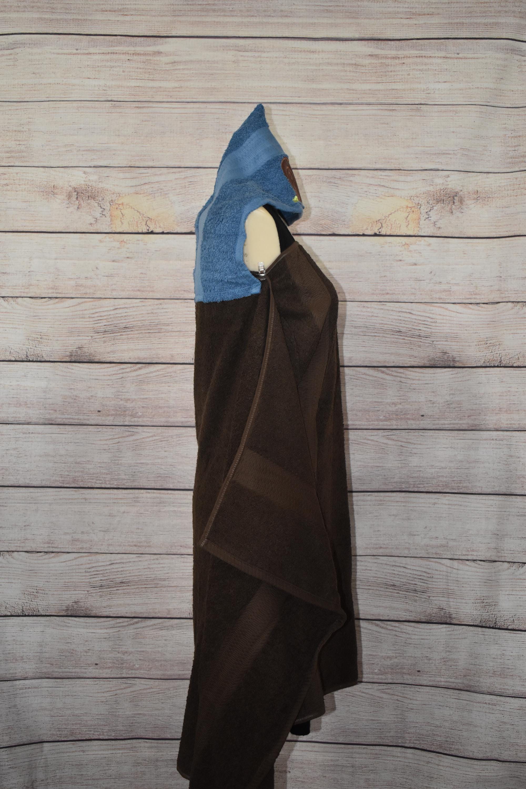 Snail Hooded Towel, Personalized Free, Unique Gift, Bath Towel, Pool Towel, Beach Towel, Child Towel - Thumbnail 3
