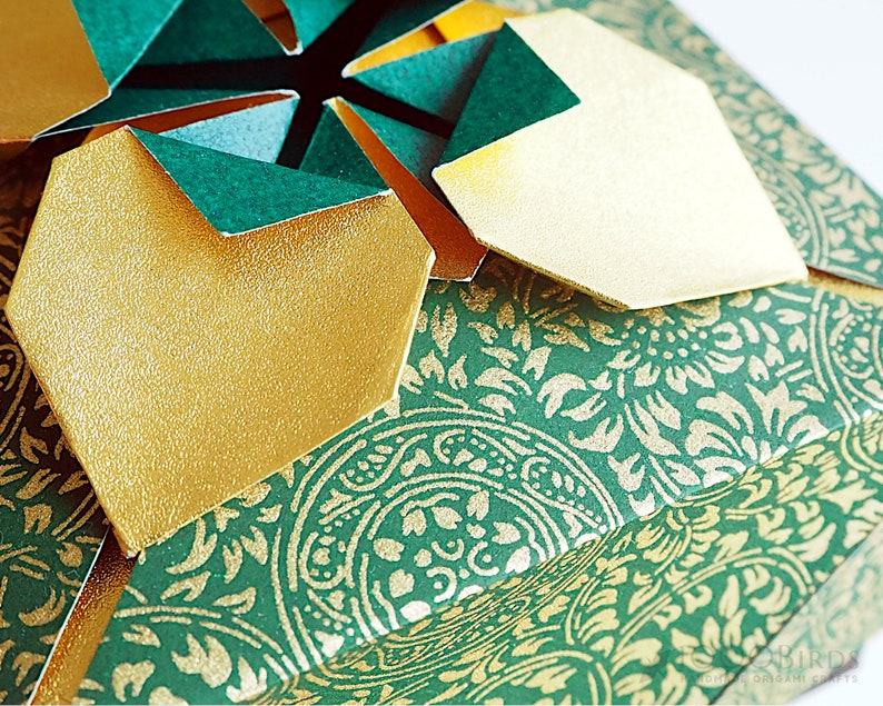 Empty Gift Box Gift Box Empty Gold Leaf Embossed Gift Box Etsy