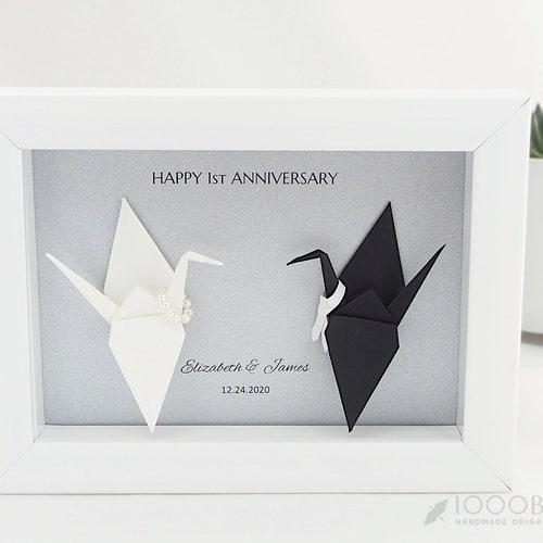 Personalized First Anniversary Gift Paper Anniversary Gift Etsy