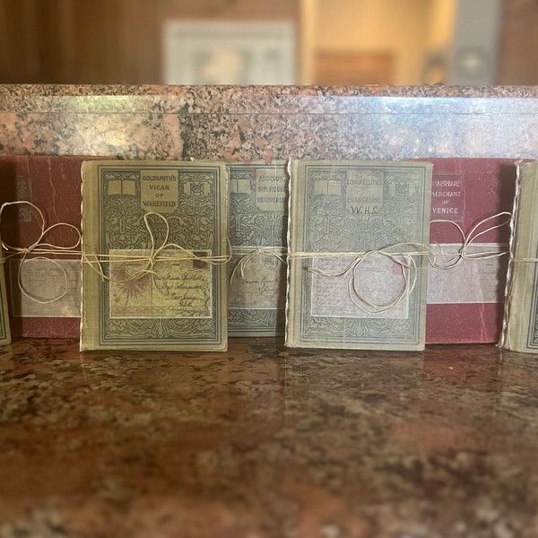 Naked small vintage book journals