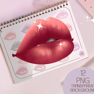 Plump lips png, female lips, glitter lips, lips gloss clipart, lips gloss, sparkle lips, boca png digital download