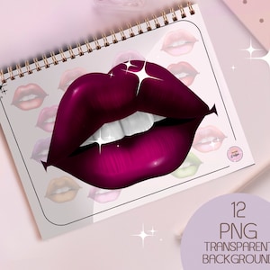 female biting lip png, pretty lips glossy png, sexy lips graphic, beauty illustration, woman lips png, lips printable sticker