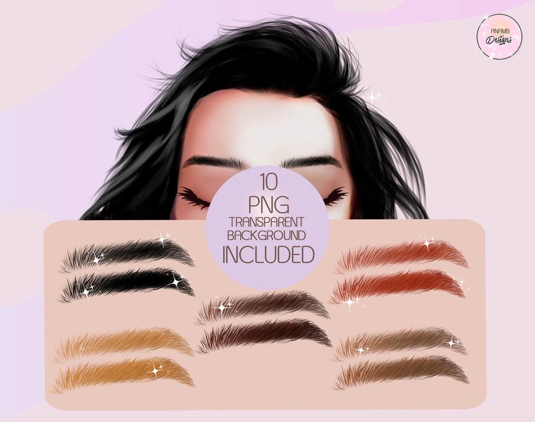 Eyebrow Png, Eyebrows Template, Digital Eyebrows, Makeup Clipart, Sexy ...
