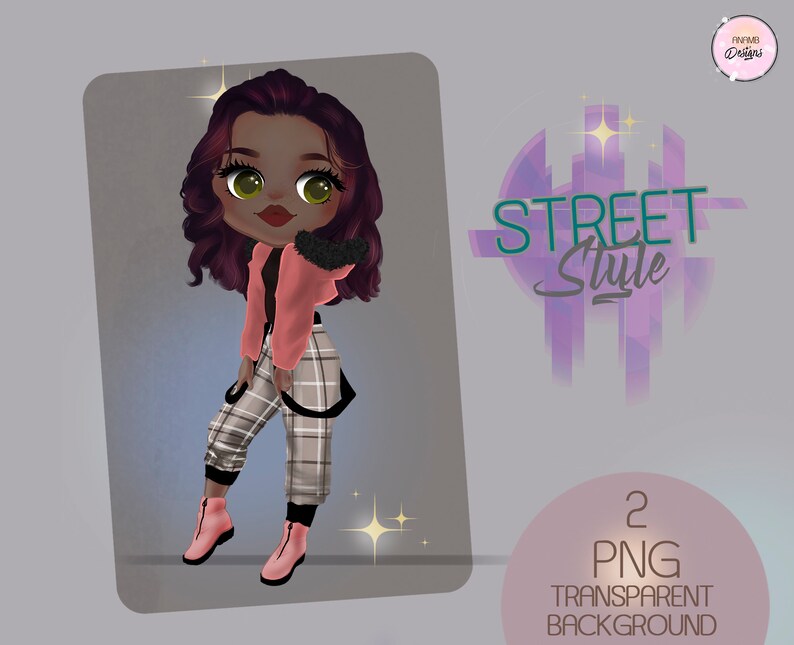 lovely girl clip art girl graphics girl illustration pink clipart sublimation design fashion girl clip art planner cover