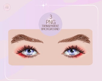 Woman beauty blue eyes png, eyes art, makeup graphic, eyes lashes clipart, eyes makeup art, digital image