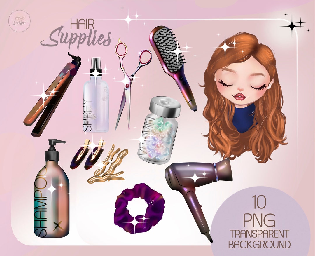 Hair Accessories Clipart Hair Salon Png Beauty Salon Etsy