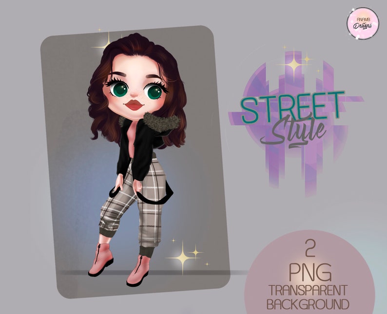 lovely girl clip art girl graphics girl illustration pink clipart sublimation design fashion girl clip art planner cover