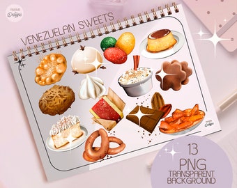 pegatinas digitales de dulces venezolanos, dulces tradicionales venezolanos png, gráfico de chocolate de venezuela, cultura de Venezuela