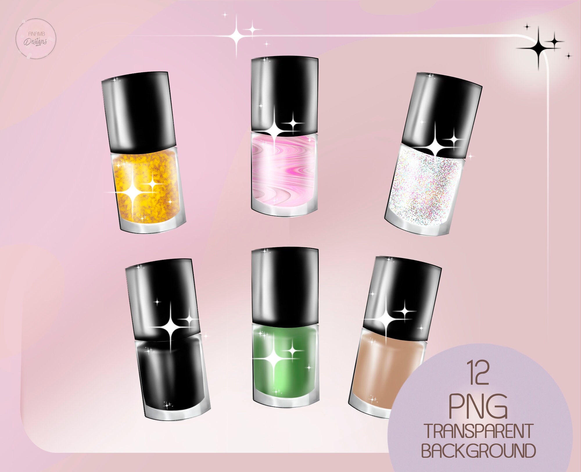 Nail Polish Png, Nail Polish Clipart, Beauty Accessories Png, Spa Salon