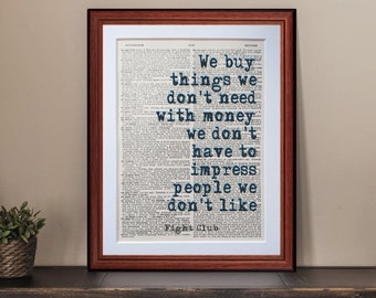 Fight Club Quote Etsy