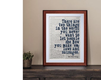 wall art poster print Literary gift TV Series The West Wing quote art print