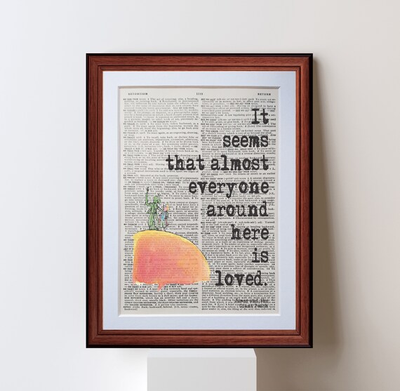 James And The Giant Peach Roald Dahl Quote Dictionary Page Etsy