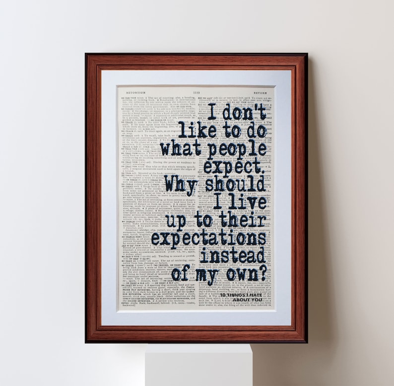 10 Things I Hate About You Quote Dictionary Page Art Print Etsy 10 Things I Hate About You Quote Dictionary Page Art Print Etsy