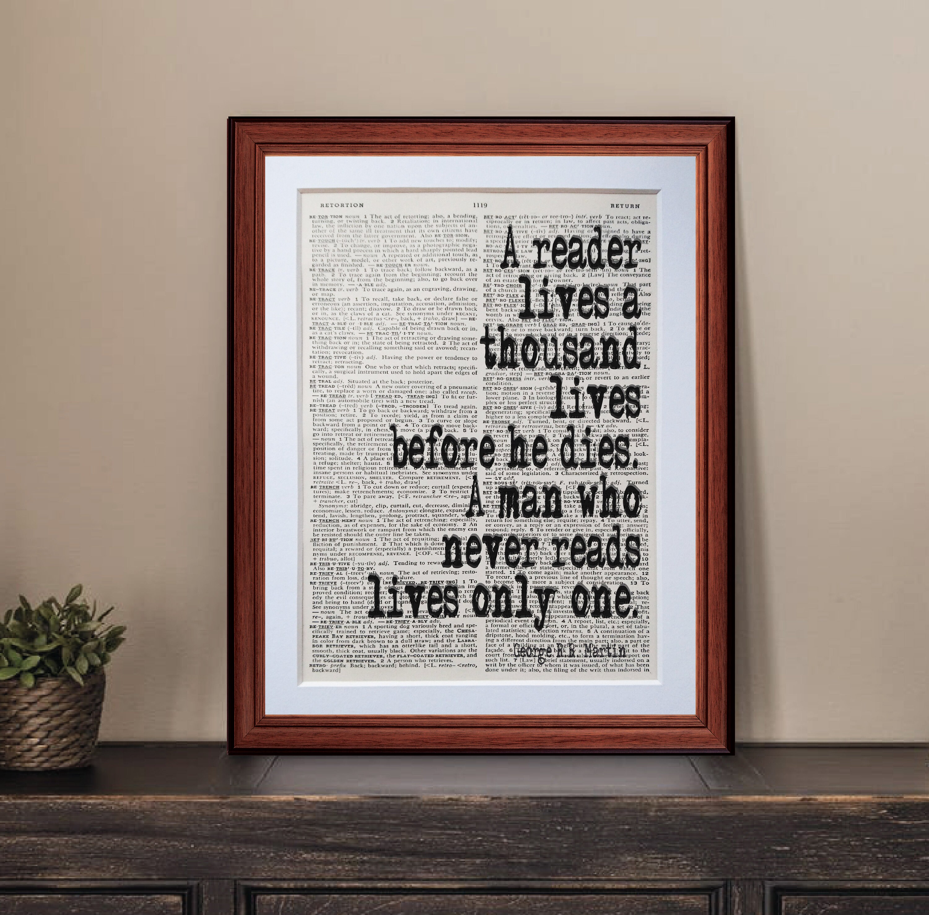 R R Martin citaat woordenboek pagina kunst