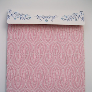 Cinco 9 x 12 sobres rosa y verde pájaros florales rosa brillante y azul sobre documento presentación hecho a mano papel de lujo buen evento de diploma