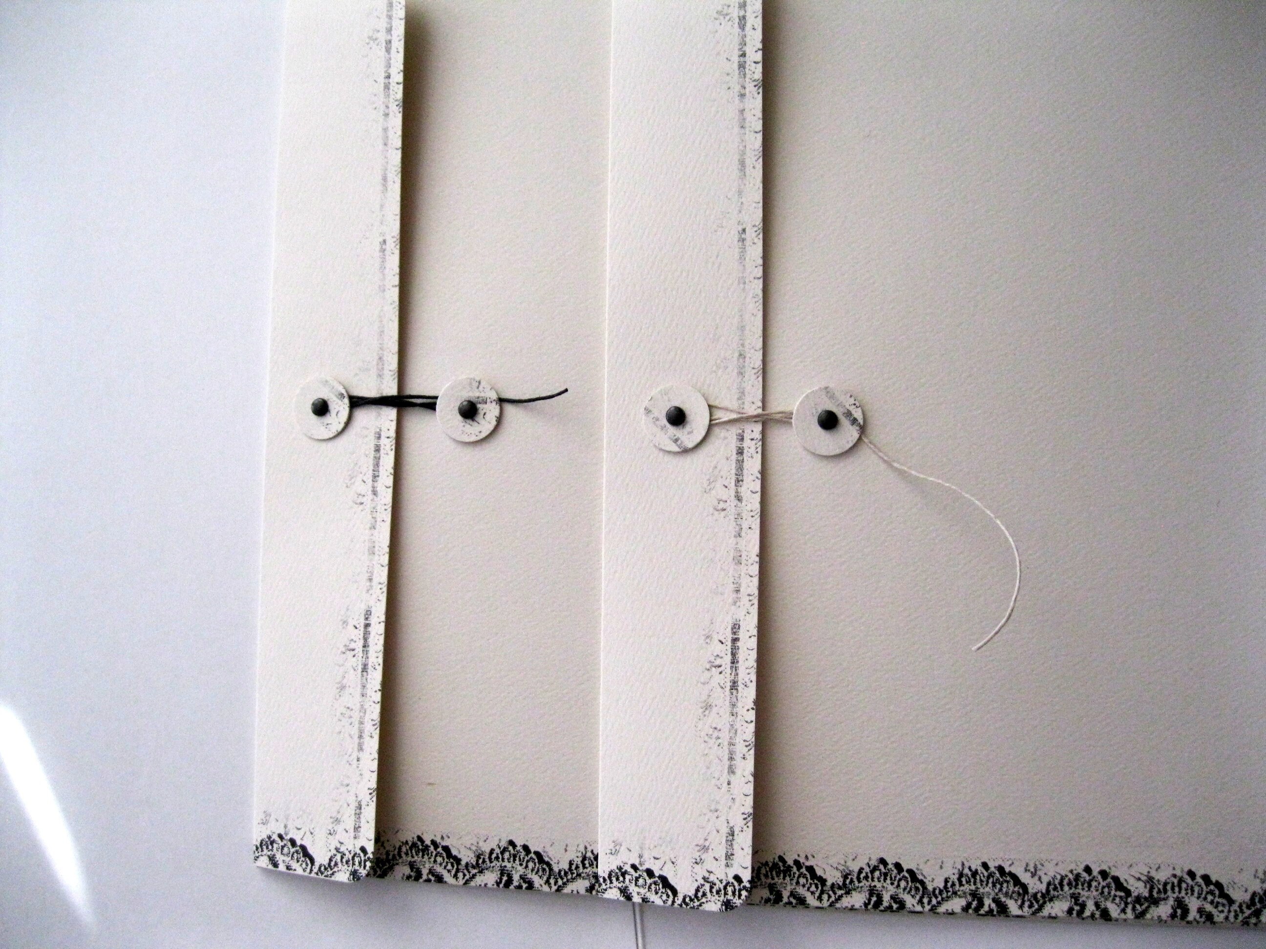 9 X 12 Envelope Qty 5 Ivory and Black String Closure Cardstock Document ...