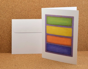 Lovingkindness Art Card, Single 5x7 Art Card, Oil Painting Print, Abstract Art