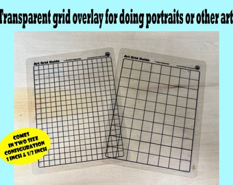 transparent drawing grid overlay