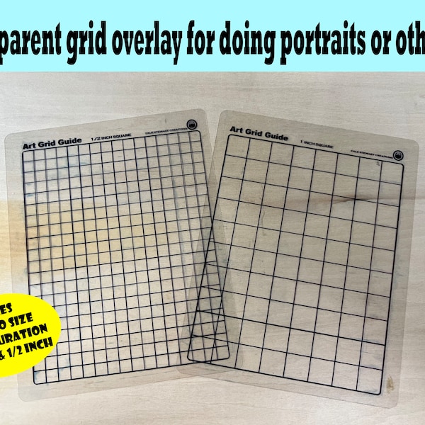 transparent drawing grid overlay