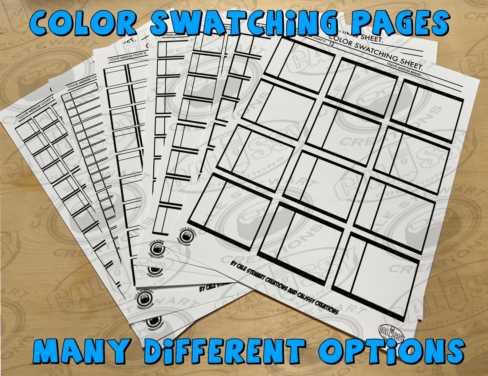 Free Printable Color Swatch Chart