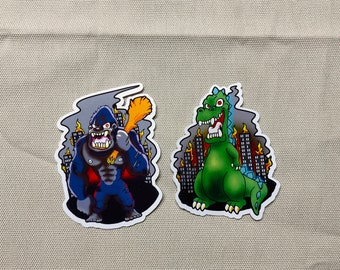 Monster Kings Sticker Set - 2 sticker pack