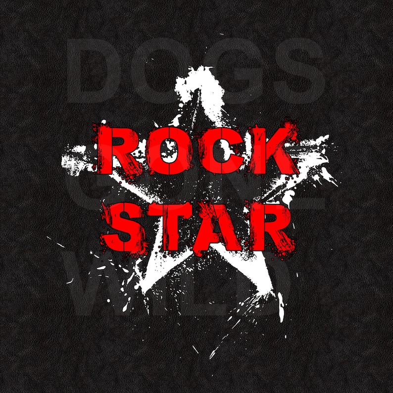 Rock Star Leather Print Dog Hoodie