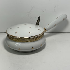 Antique Bloch Porcelain of Paris Porcelain Silent Butler Crumb Catcher 1920s