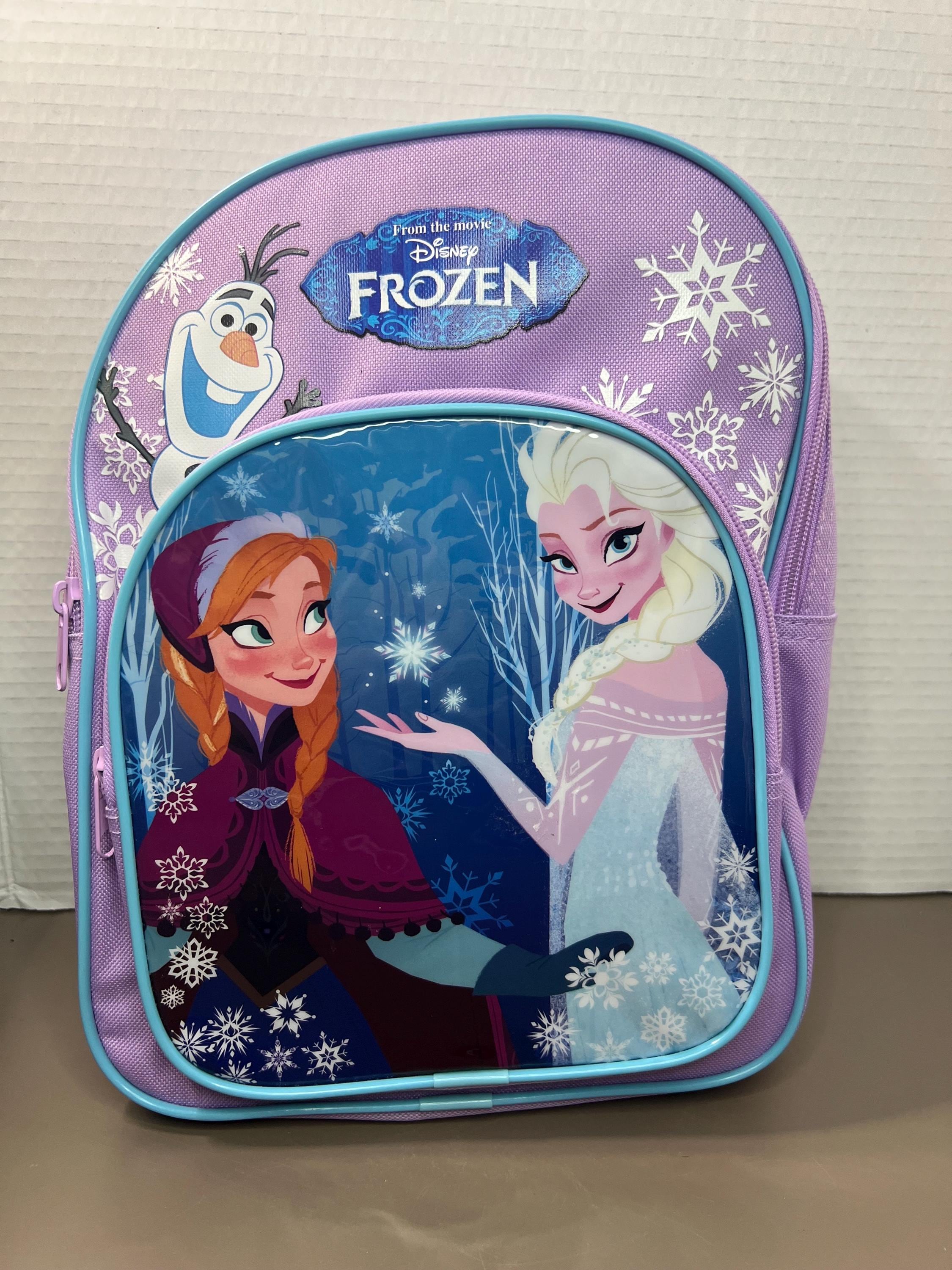 Disney Frozen Elsa and Anna Backpack Purple With Aqua Accents Etsy