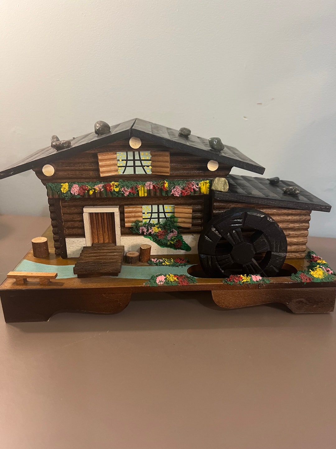 Mid Century Tokiwa Japan Swiss Chalet Musical Jewelry Box Etsy