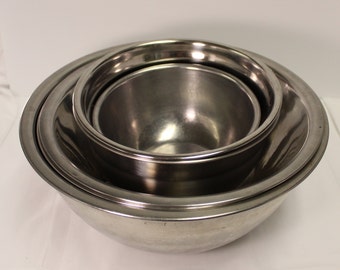 Stainless steel Bowls 6 various sizes