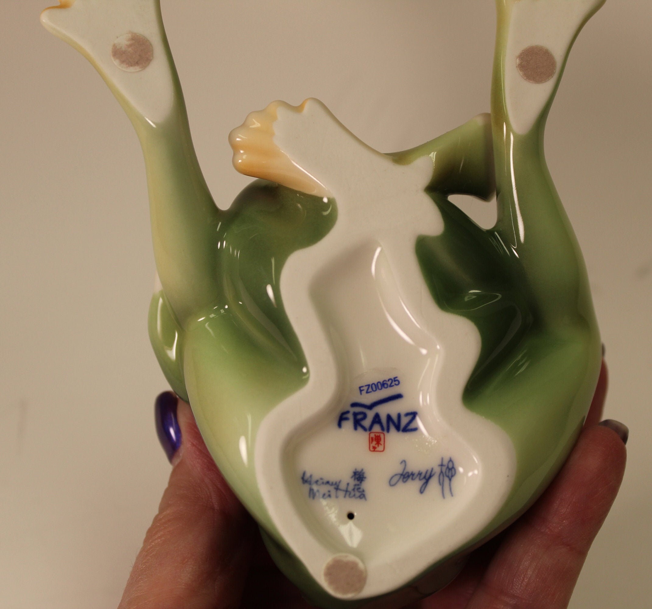 Franz Porcelain Amphibia Frog Mother & Daughter Figurine Etsy UK