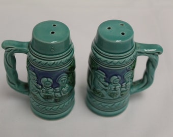 Turquoise Stein Salt & Pepper Shakers