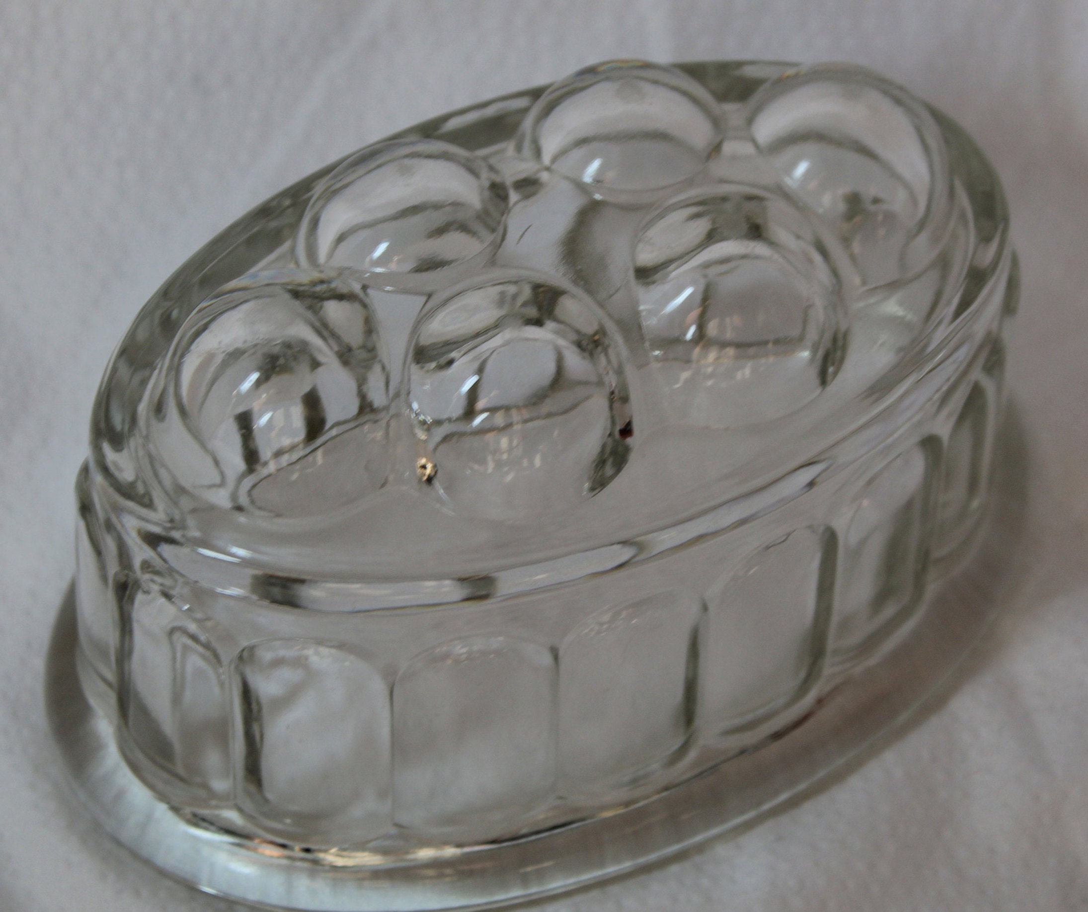 Vintage Glass 1940's Jelly Mold / Antique Jello Form / Etsy