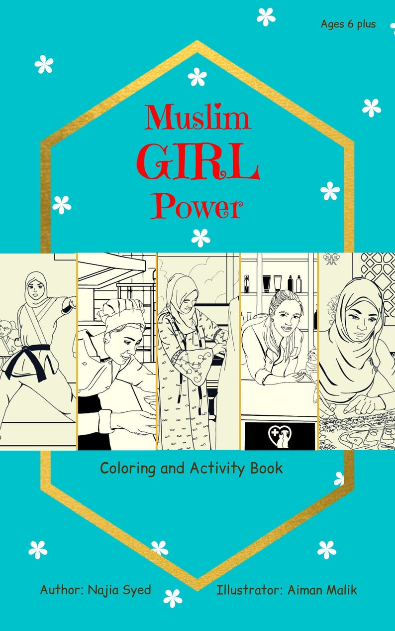 Islamic Activity book, Islamic book for kids, Eid gift, Muslim Girl Book image 2