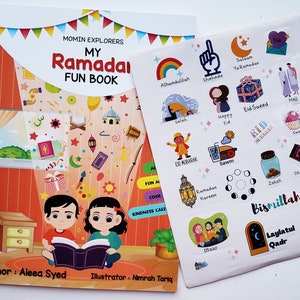 Eid stickers, eid gift, ramadan stickers, eid decorations, ramadan book, kids eid gift, muslim kids activities, islamic activities image 7