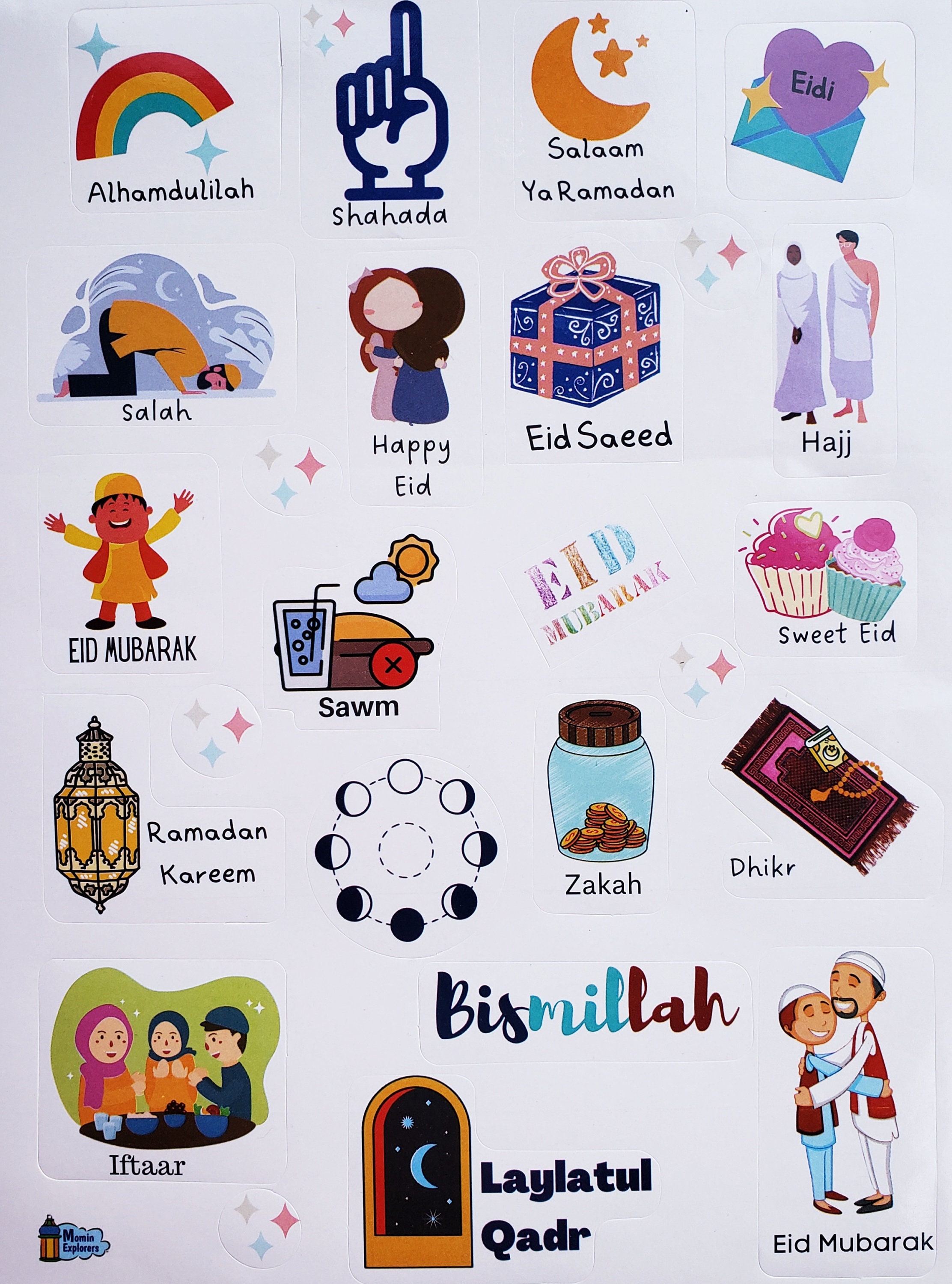 Ramadan Decoration Ensemble Pour Enfants, Cadeau Eid Enfant