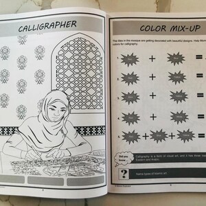 Islamic Activity book, Islamic book for kids, Eid gift, Muslim Girl Book image 5