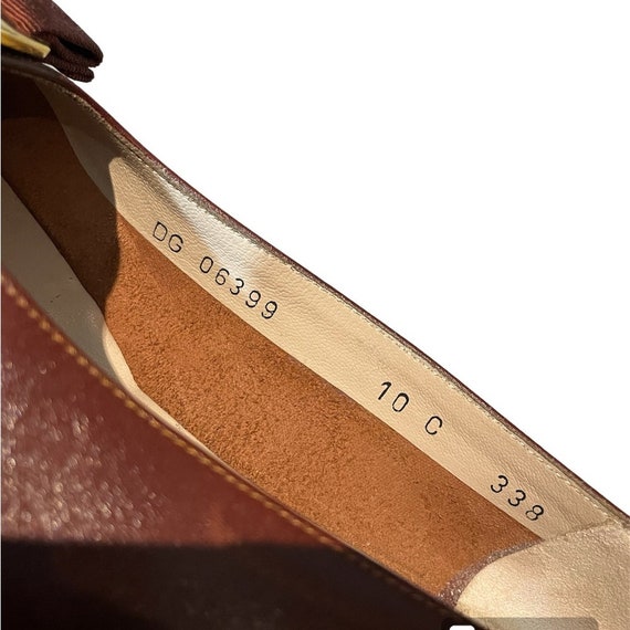 Salvatore Ferragamo Vara Leather Heels Brown Size… - image 3