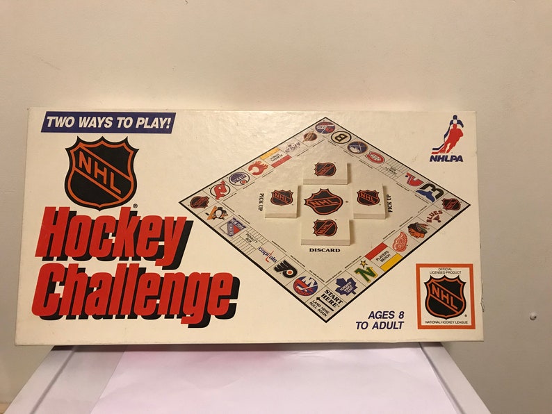 Vintage NHL Hockey Challenge Board Game Etsy