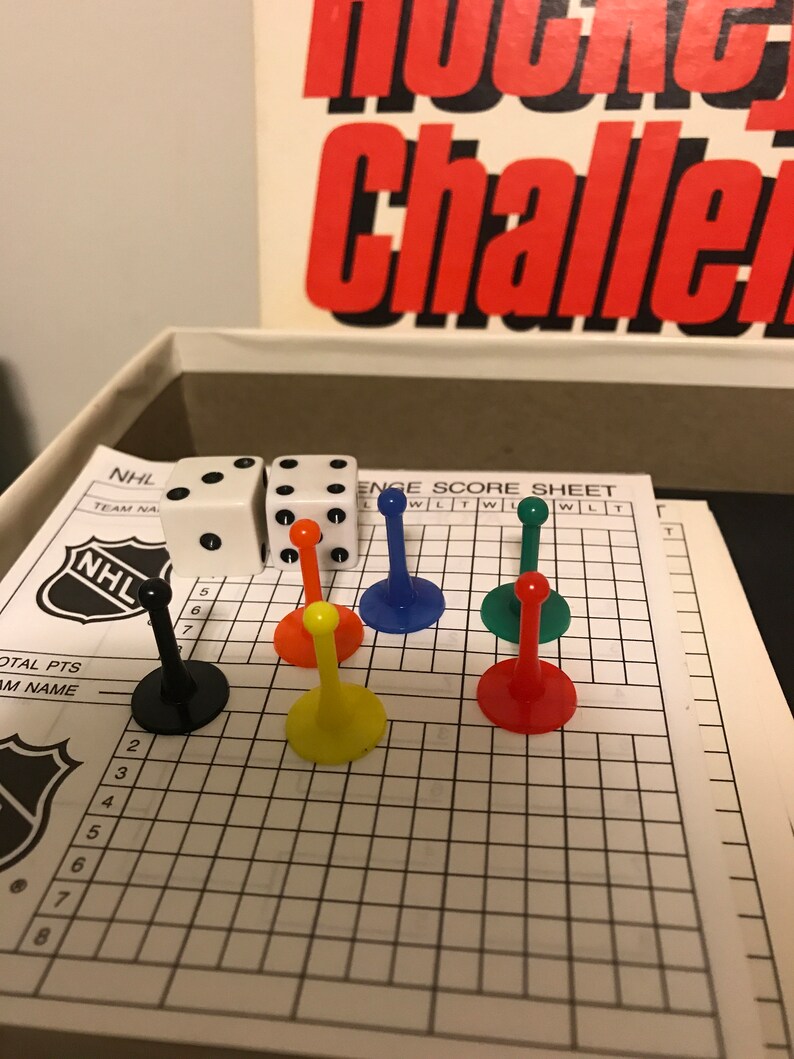 Vintage NHL Hockey Challenge Board Game Etsy