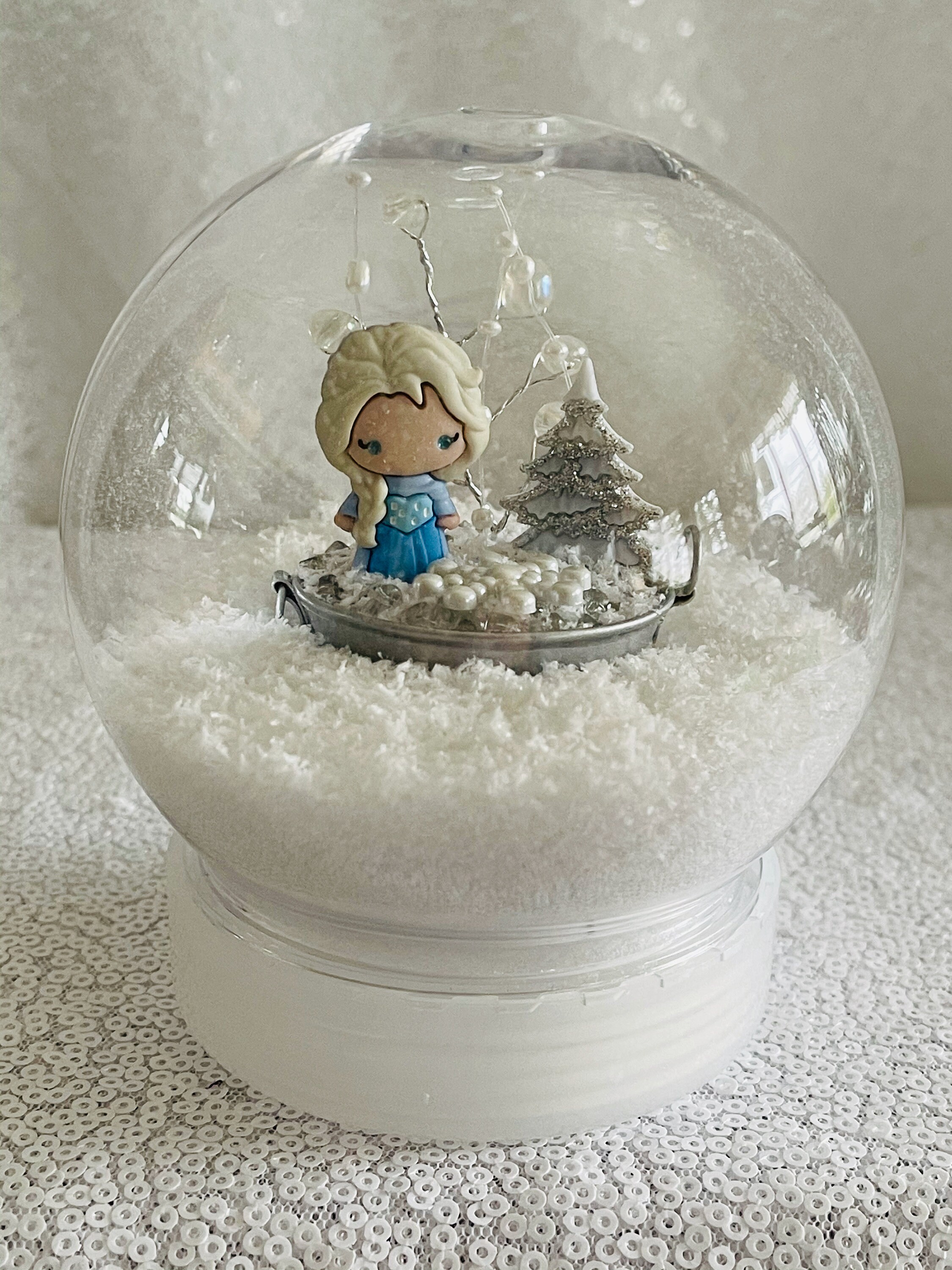 Frozen Snow Globe Snow Globes Waterless Snow Globes Kids | Etsy