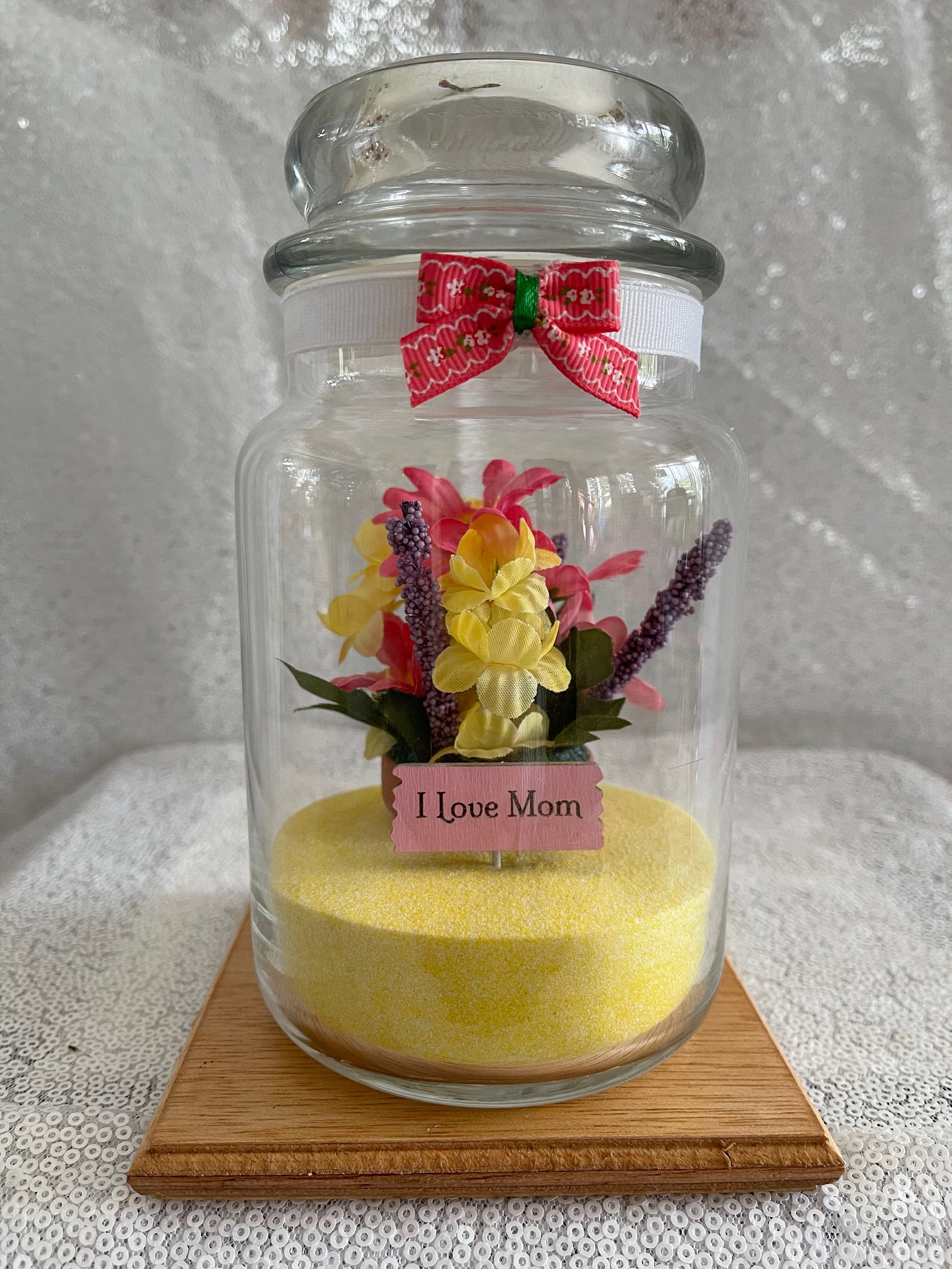 Mothers Day Candle Holder, Mothers Day Wine Glass, Decorative Wine