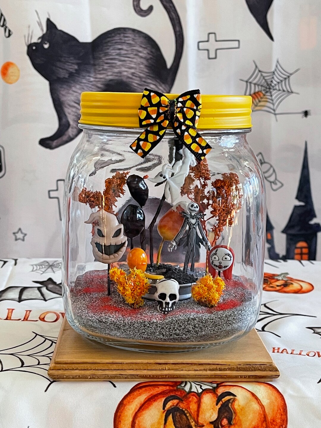Nightmare Before Christmas Jars, Decorative Jars, Jack Skelton, Oogie