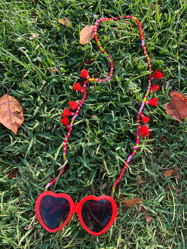 Customizable Sunglasses Chain Colourful Sunglass Straps Etsy