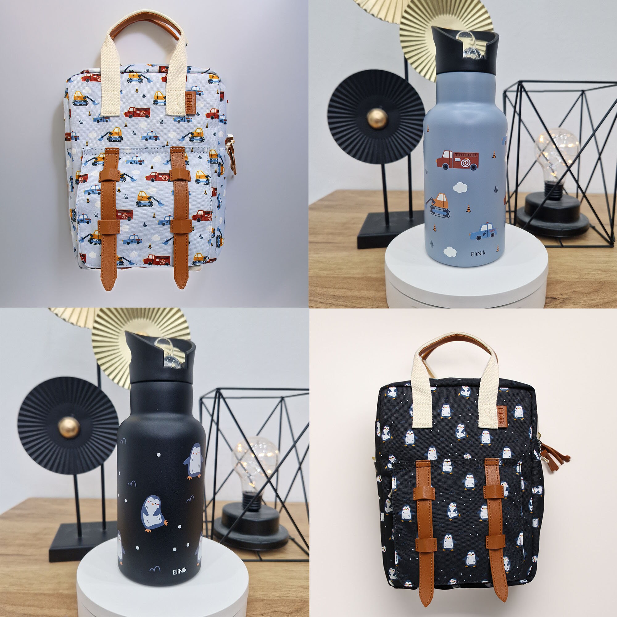 6x Zaino per Bambini Zaino per L'Asilo Game Pack Bambini Kita Zaino