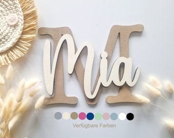 XXL door sign children's room, name plate children's room, lettering wood, wall decoration, home decor, door letters, wall decoration, EliNik