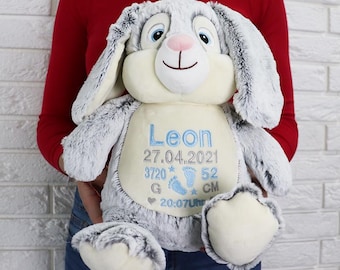 Peluche con nome, orsacchiotto, peluche ricamato, peluche personalizzato, peluche personalizzato per la nascita, regalo per un neonato