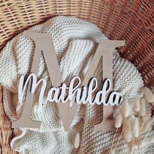Namensschild Kinderzimmer, Türschild, Holzschild personalisiert, Wanddekoration,XXL, Namensschild, Holz, Wanddekoration, Türbuchstaben