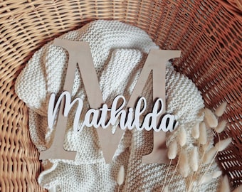 Name plate children's room, door sign, wooden sign personalized, wall decoration, XXL, name plate, wood, wall decoration, door letters